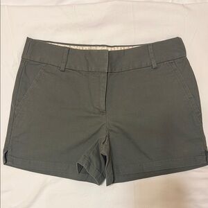 LOFT Gray Bermuda Shorts Tailored Cotton Blend
